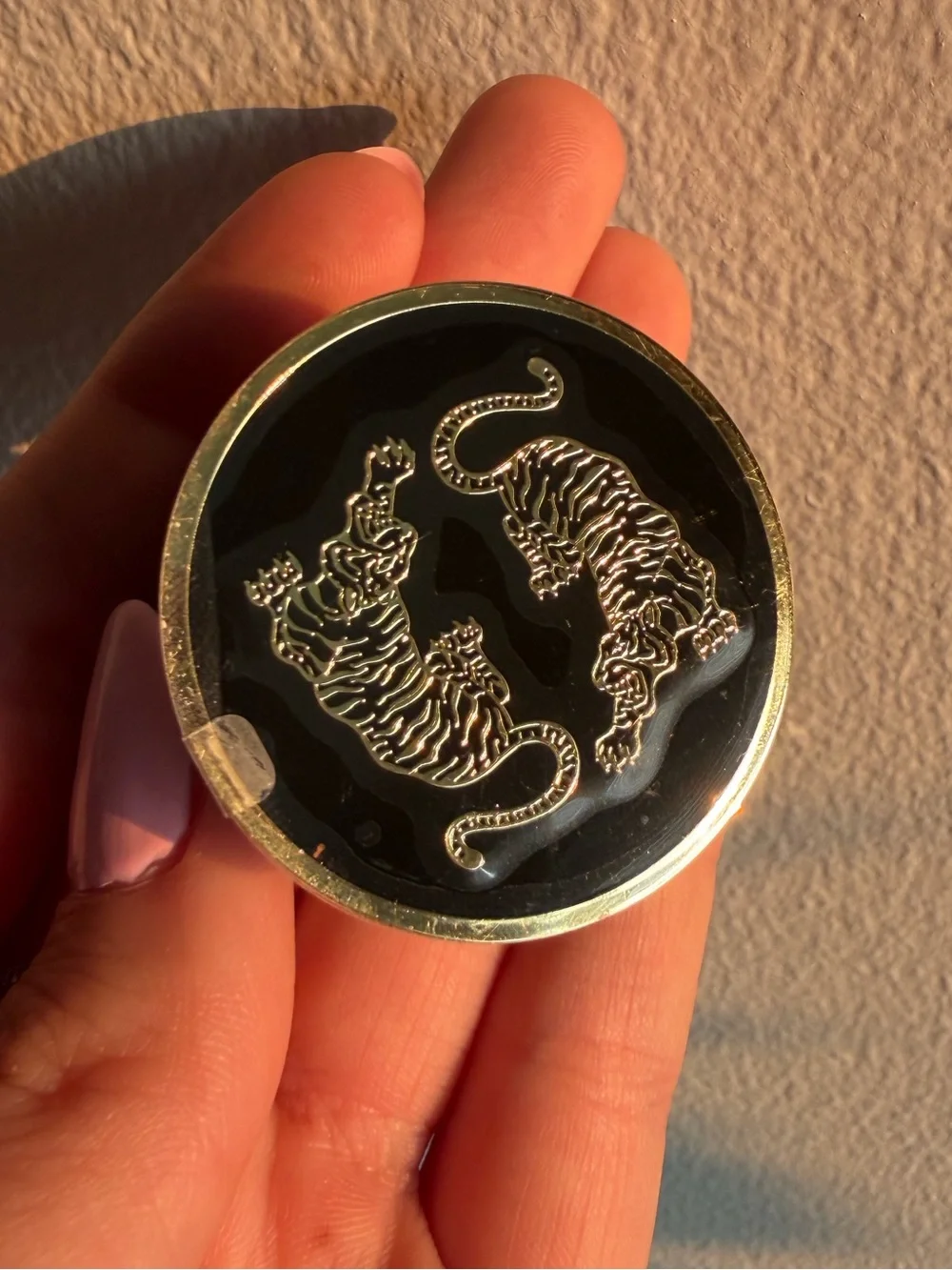 Black and Gold Tiger PopSocket